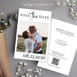 Flyer Presupuesto QR CODE foto boda moderna excepto la f