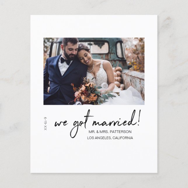 Flyer Presupuesto Que Nos Casamos Boda De Hombres Invita (Frente)