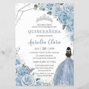 Flyer Presupuesto Quinceanera 15 Invitación a la floral 