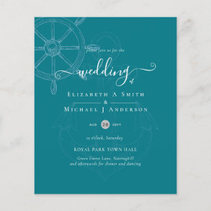 Flyer PRESUPUESTO Rueda de barco náutico Boda