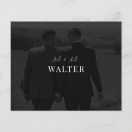 Flyer Presupuesto Sr. y Sr. Boda Foto - Tarjeta de agrad