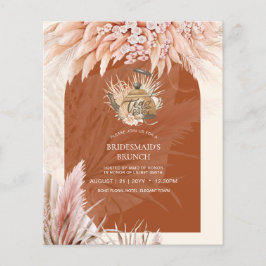 Flyer PRESUPUESTO Tea Fiesta Bridal Shower Pampas Grasa