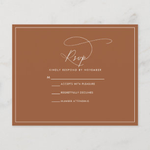 Flyer Presupuesto Terracotta RSVP
