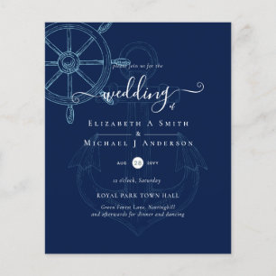 Flyer PRESUPUESTO  Timón de barco náutico boda