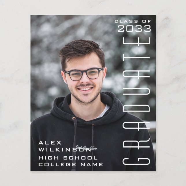 Flyer PRESUPUESTO Tipografía moderna Invitación simple G (Frente)