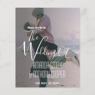 Flyer Presupuesto todo en una información rsvp y invitac