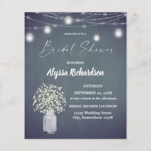 Flyer Presupuestos Babys Breath Chalk BG Luces Brillante