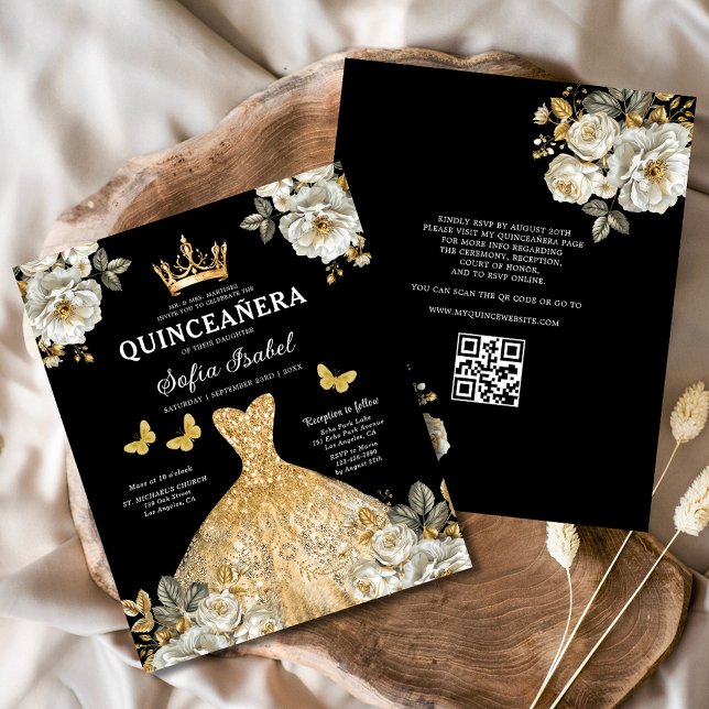 Flyer Presupuestos Código QR Príncipes de Oro Floral Qui (Subido por el creador)