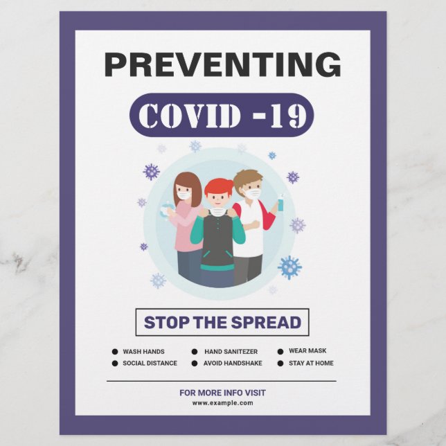 Flyer Prevención de Covid-19 (Frente)