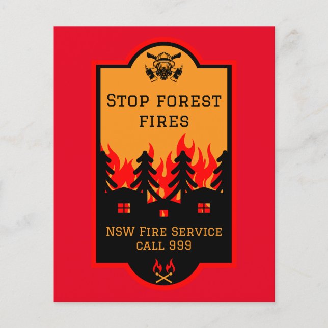 Flyer Prevención de incendios forestales (Frente)