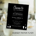 Flyer Prever cualquier invitación de fiesta de cumpleaño<br><div class="desc">Moderno y sencillo, con un mínimo de aplausos a 40 años de los hombres cumpleaños BUDGET invitación a fiesta sorpresa PAPER FLYER con un elegante guión de tipografía contemporánea. Adecuado para cualquier edad hito de edad: 21, 30, 40, 50, 60, 70, 75, 80, 90, 100. LEA ESTO ANTES DE COMPRAR!...</div>