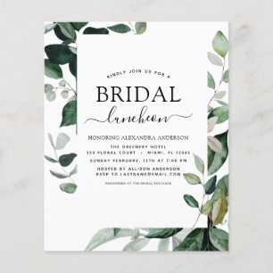 Flyer Primavera Presupuestaria Bridal Shower Luncheon Gr