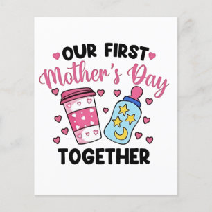Flyer Primer Día de la Madre Juntos Matrimonio de Pareja