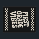 Flyer Primer día de los primeros alumnos de primer curso<br><div class="desc">Niños primer día de primer grado vibes a Chicas de regreso a la escuela</div>