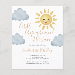 Flyer Primer Viaje Presupuestario Alrededor Del Primer C