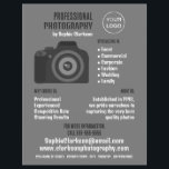 Flyer Pro Camera Icon, Photographer, Photography Hire<br><div class="desc">Pro Camera Icon,  Photographer,  Photography Hire Advertising Flyers By The Business Card Store.</div>