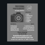 Flyer Pro Camera Icon, Photographer, Photography Hire<br><div class="desc">Pro Camera Icon,  Photographer,  Photography Hire Advertising Flyers By The Business Card Store.</div>