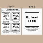 Flyer Productos o servicios empresariales en el viajero<br><div class="desc">Volante que usted puede personalizar para poner su marca comercial, productos o servicios y otra información de su negocio. Puedes poner hasta 4 productos o servicios. Personalizar y dáselo a sus clientes o clientes para que anuncien su marca y promuevan sus productos o servicios. material de marketing de personalizable que...</div>