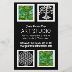 Flyer Profesional Artista Business Handout