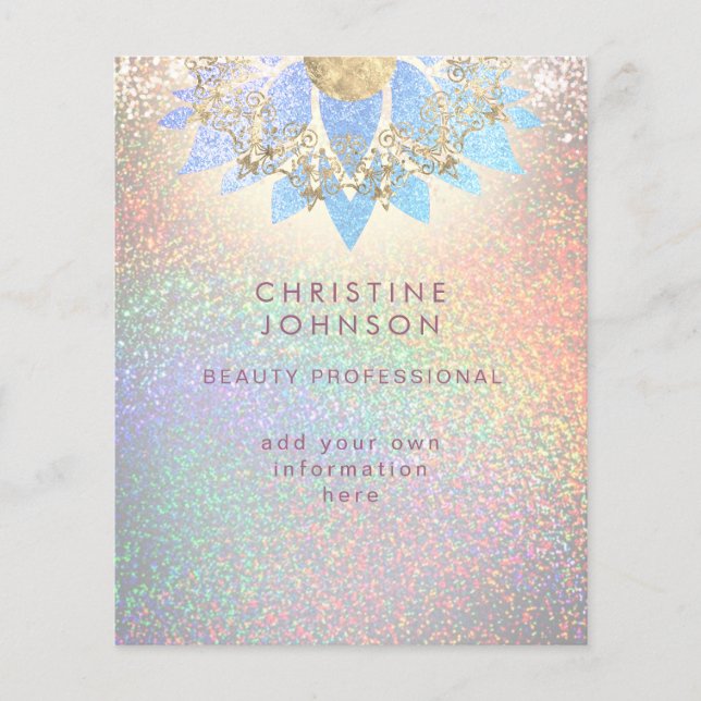 Flyer profesional de belleza (Frente)