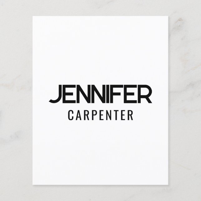 Flyer Profesional elegante moderno minimalista añadir no (Frente)