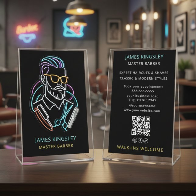 Flyer Professional Barber Haircut Shave Grooming Stylish (Subido por el creador)