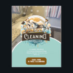 Flyer Professional Cleaning Services Logo<br><div class="desc">Professional Business Flyers with Cleaning Photo Replace</div>