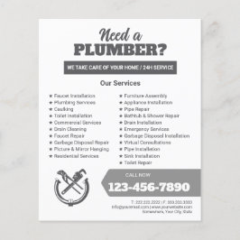 Flyer Professional Plumbing Service Business Logo