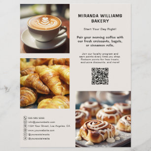 Flyer Promoción de código QR en redes sociales para pana