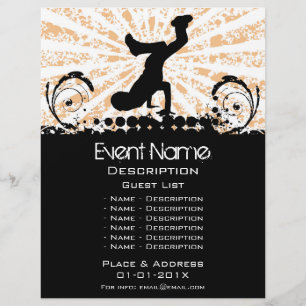 Flyer Promoción de Evento de Break Dance