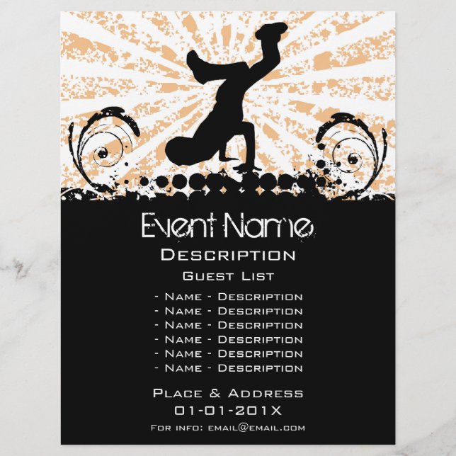 Flyer Promoción de Evento de Break Dance (Frente)