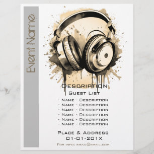 Flyer Promoción de Evento Musical