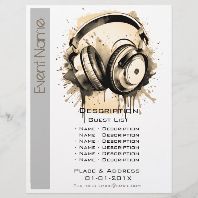 Flyer Promoción de Evento Musical (Frente)