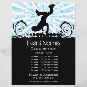 Flyer Promoción de eventos de baile de interrupción