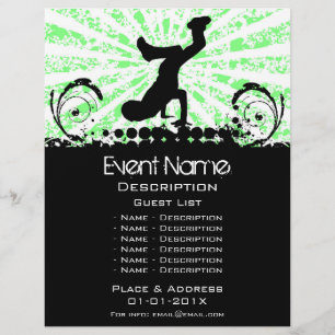 Flyer Promoción de eventos de baile de interrupción