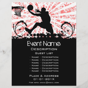 Flyer Promoción de eventos de baloncesto