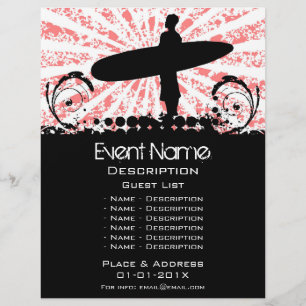 Flyer Promoción de eventos Surf