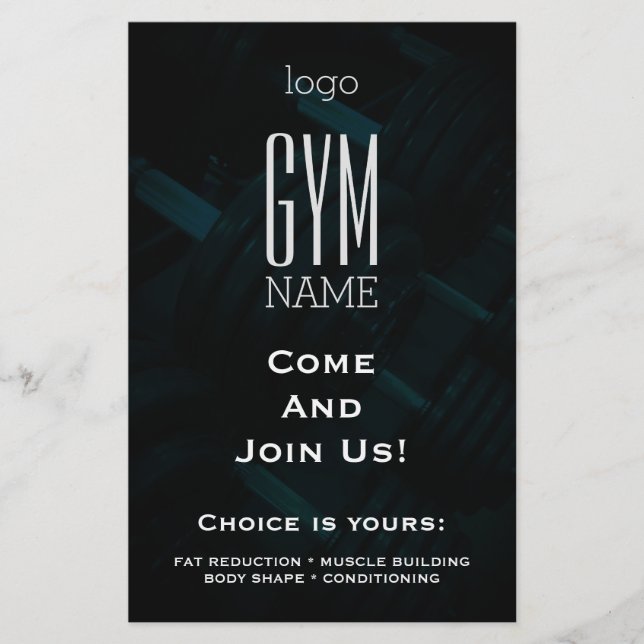 Flyer Promoción de gimnasio (Frente)