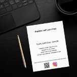 Flyer Promoción de instagram de código qr con logotipo e<br><div class="desc">Puede agregar un color de fondo para que coincida con su marca. Personalice y agregue su logotipo comercial,  nombre,  dirección,  texto,  su propio código QR a su cuenta de Instagram.</div>