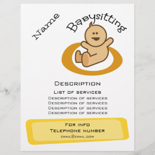 Flyer Promoción de la canguro
