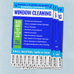 Flyer Promoción de limpieza de ventanas<br><div class="desc">Volante de limpieza de ventanas</div>