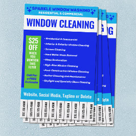 Flyer Promoción de limpieza de ventanas
