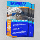 Flyer Promoción de limpieza de ventanas<br><div class="desc">Volante de limpieza de ventanas</div>