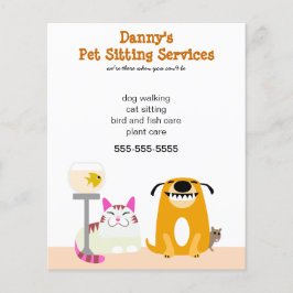 Flyer Promoción de mascota Sitter