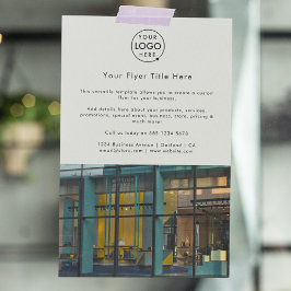 Flyer Promoción de negocio | Logotipo moderno de fotogra