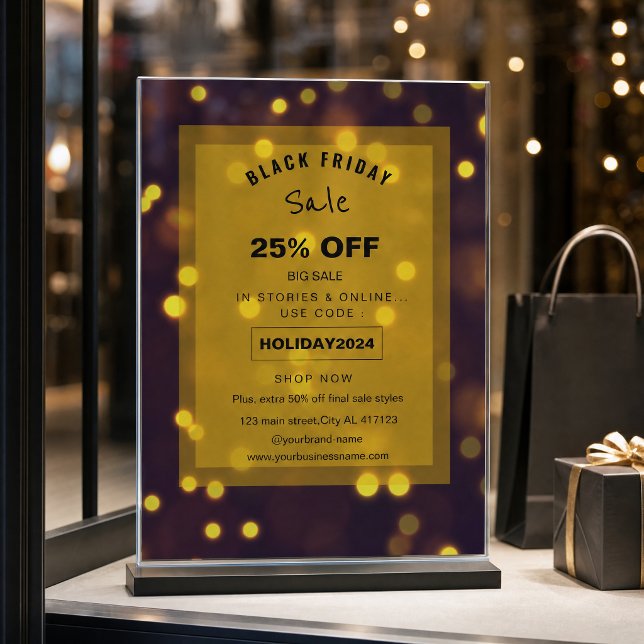 Flyer Promoción de venta de hermosas chispas doradas (#blackfriday #salepromotion #promotionflyer #saleflyer #goldensparklesflyer #bigsale #discoundflyer )
