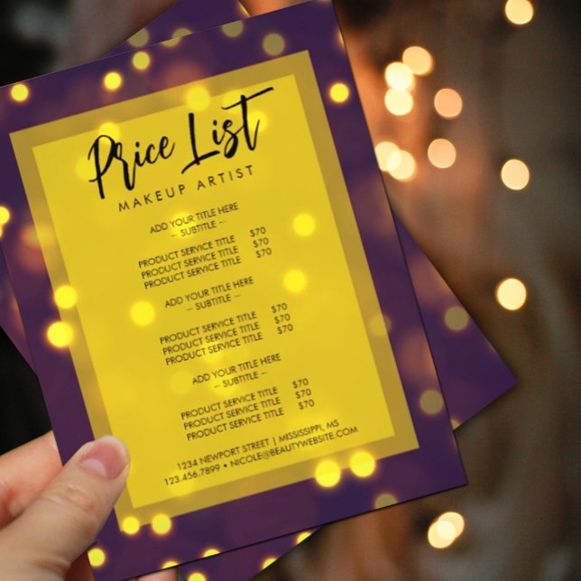 Flyer promoción de venta de hermosos destellos dorados (#browngoldflyer #sparklesflyer #blackfriday #holiday #Christmas #price #makeupartist #sale #shiny)