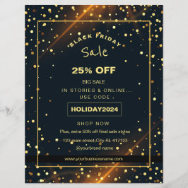 Flyer promoción de venta de vacaciones Beautiful Golden