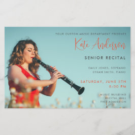 Flyer Promoción del Concierto de Plantilla de Fotografía