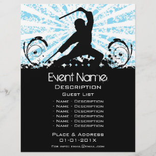 Flyer Promoción del evento de artes marciales